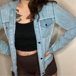 Christopher& Banks Light Blue shirt Jacket size Small